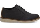 Toms Black Linen Men's Preston Dress Shoes