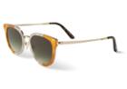 Toms Toms Rey Honey Tortoise Lamination Sunglasses With Olive Gradient Lens