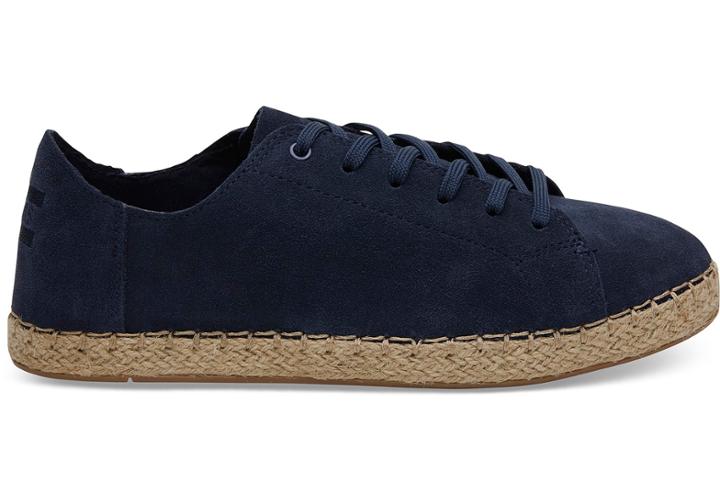 Toms Navy Suede Women's Lena Espadrilles