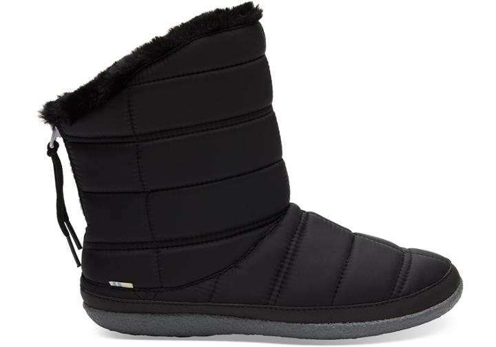 Toms Black Quilted Women's Inez Booties