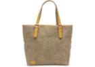 Toms Khaki Woven Texture Mix Vacationer Tote Bag