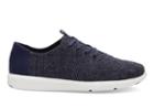 Toms Toms Navy Two Tone Woven Men's Del Rey Sneakers Shoes - Size 12