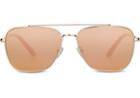 Toms Toms Irwin 201 Rose Gold Sunglasses With Rose Mirror Lens