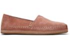 Toms Sand Pink Suede Leather Wrap Women's Classics