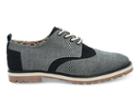 Toms Black White Caviar Leather Men's Brogue V
