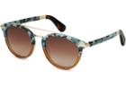 Toms Toms Harlan Mint Tortoise Fade Sunglasses With Brown Gradient Lens
