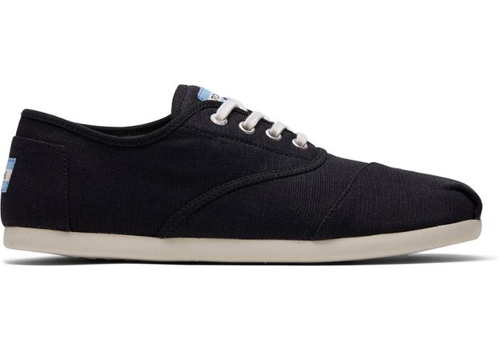 Toms 3.0 Black Canvas Mens Cordones Sneakers