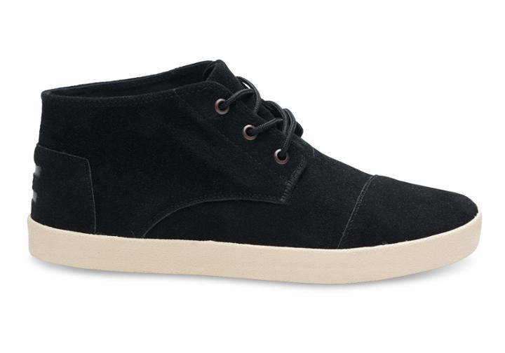 Toms Black Suede Men's Paseo Mids