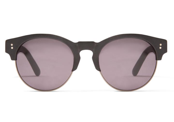 Toms Toms Charlie Rae Matte Black Sunglasses With Dark Grey Lens