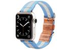 Toms Toms Band For Apple Watch Utility 42mm Light Blue Stripe
