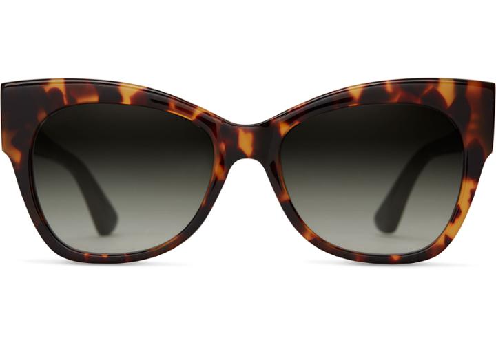 Toms Toms Autry Matte Havana Tortoise Sunglasses With Olive Gradient Lens
