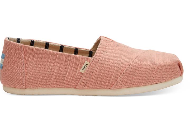 Toms Coral Pink Heritage Canvas Women's Classics