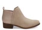 Toms Toms Oxford Tan Suede And Glimmer Women's Deia Booties - Size 7