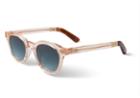 Toms Toms Fin Peach Crystal Sunglasses With Blue Brown Gradient Lens