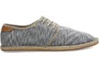 Toms Drizzle Grey White Noise Jersey Mens Diego Sneakers