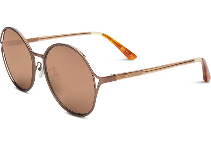 Toms Toms Blythe Bronze Sunglasses With Brown Gradient Lens