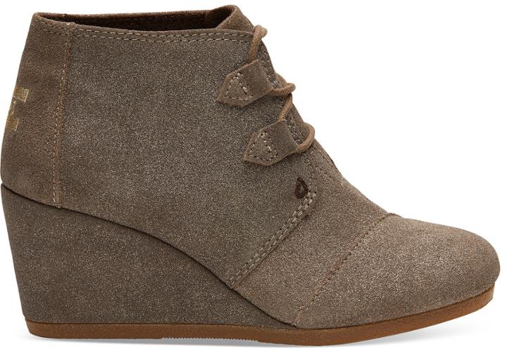 Toms Dusty Gold Star Suede Women's Kala Booties