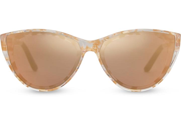 Toms Josie Gold Fleck Crystal Champagne Mirror Lens