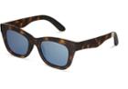 Toms Toms Paloma Matte Blonde Tortoise Sunglasses With Deep Blue Mirror Lens