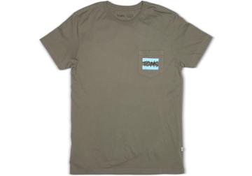 Toms Toms Handwritten Olive Short Sleeve Crew Pocket Tee
