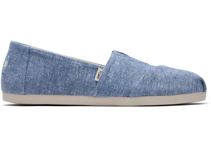 Toms Blue Slub Chambray Women's Classics Ft. Ortholite