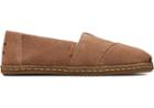 Toms Toffee Suede With Shearling Women's Alpargata Crepe Espadrilles