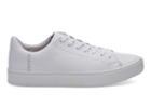 Toms Toms White Leather Men's Lenox Sneakers Shoes - Size 10