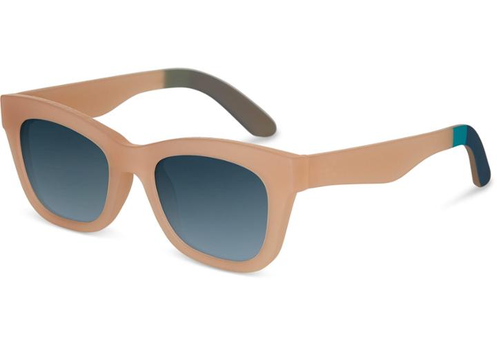 Toms Traveler By Toms Women's Paloma Matte Horachata Sunglasses With Indigo Blue Lens