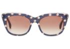 Toms Toms Kitty Retro Polka Dot Sunglasses With Violet Brown Gradient Lens