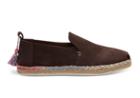 Toms Toms Ganache Suede With Tassel Women's Deconstructed Alpargatas Shoes - Size 5