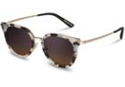 Toms Toms Rey Tokyo Tortoise Sunglasses With Violet Brown Gradient Lens