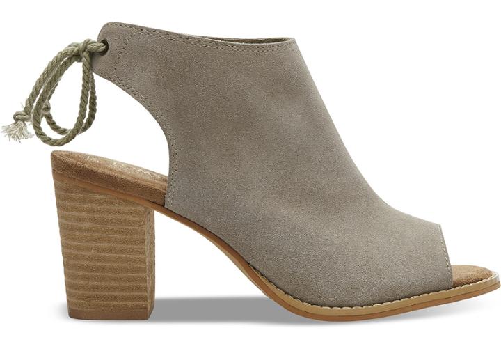 Toms Desert Taupe Suede Women's Elba Booties