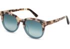 Toms Toms Dodoma 201 Cream Tortoise Teal Fade Sunglasses With Turquoise Gradient Lens