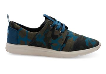 Toms Camo Canvas Printed Women's Del Rey Sneakers