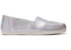 Toms Drizzle Grey Metallic Canvas Women's Classics Ft. Ortholite