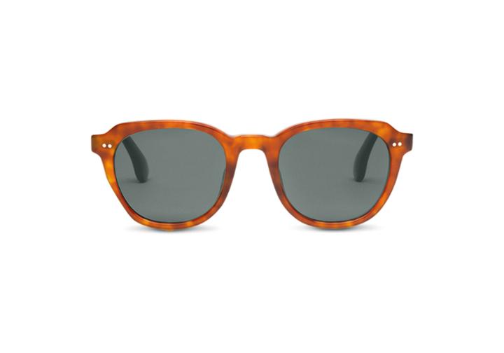 Toms Toms Rooper Honey Tortoise Polarized Sunglasses With Green Grey Lens
