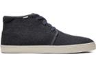 Toms Forged Iron Grey Felt Men's Carlo Mid Sneakers Topanga Collection