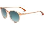 Toms Toms Bellini Peach Crystal Sunglasses With Blue Brown Gradient Lens