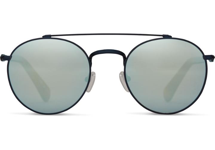 Toms Toms Jarrett Matte Powder Blue Sunglasses With Light Blue Mirror Lens