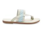 Toms Dove And Blue Leather Emboss Women's Isabela Sandals