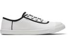 Toms White And Black Canvas Women's Carmel Sneakers