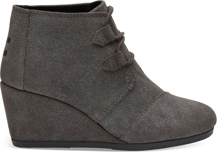 Toms Gunmetal Star Suede Women's Kala Booties
