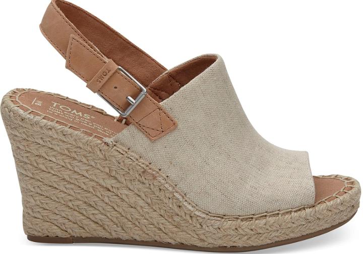 Toms Natural Oxford Women's Monica Wedges