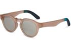 Toms Traveler By Toms Bryton Matte Champagne Sunglasses With Ivory Mirror Lens