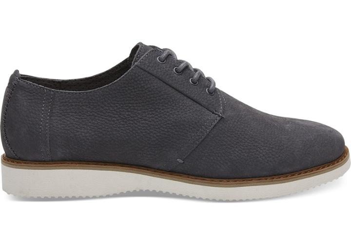 Toms Forged Iron Grey Nubuck Men's Preston Dress Shoes