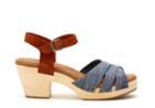 Toms Chambray Brown Suede Women's Beatrix Clog Sandals
