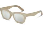 Toms Toms Paloma Matte White Asparagus Sunglasses With Mother Of Pearl Mirror Lens