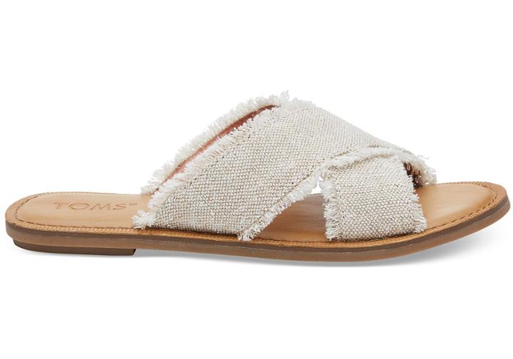 Toms Natural Metallic Jute Women's Viv Sandals