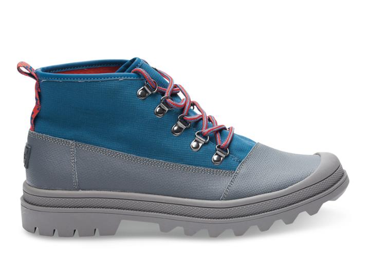 Toms Castlerock Grey Legion Blue Ripstop Men's Cordova Boots