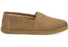 Toms Toffee Suede Faux Shearling Men's Classics